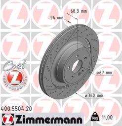 Fren Dıskı Arka Mercedes C204 C218 X218 W212 S212 - A2124230412