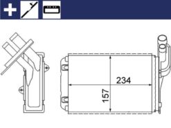 Kalorifer Radyatörü Mgn I-clıo I-r19 234x157x42 - 7701204680-7701033457