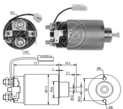 12v Hyundaı Elantra-h100-sonata-starex-mıtsubıshı Colt-eclıpse-galant-lancer-pajero-space-starıon - M371X60271