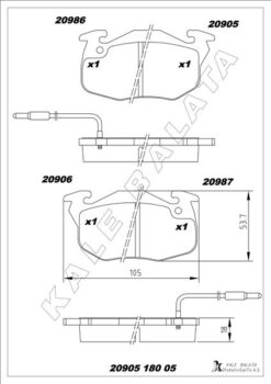 Ön Balata R9-r11-r19 Clıo-exp-p106-p206 Gdb327 - 7711130034-7701202711-WVA20905