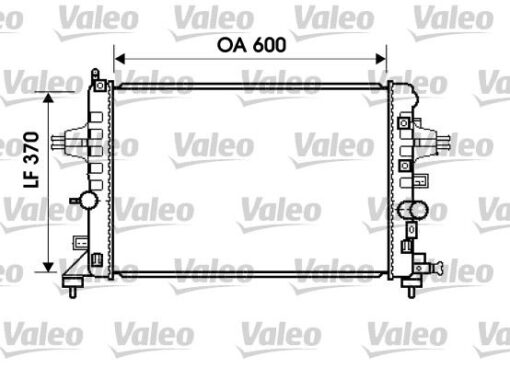 Radyatör Astra H- Zafıra 1.6-1.8 Ac Klimasız Mek 600x368x18 - 13170110-1300266-13145211