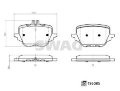 Fren Balatası Arka Mercedes W206 S206 C254 W223 V223 - A0004209305