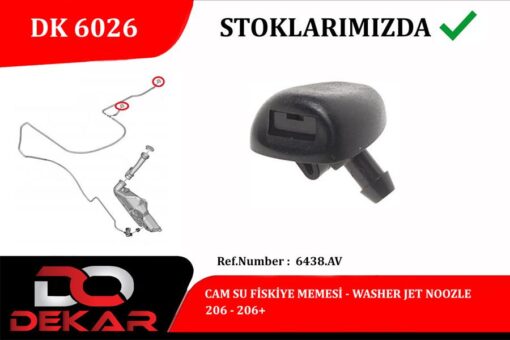 Su Fiskiye Memesi Peugeot P206 97 13 - 6438.AV-6438.J2-6438.E6