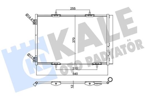 Klima Radyatörü Kondenser Crossland 17 P207 06 P208 12 19 P2008 13 C3 09 Aırcross 17 C4 14 Ds3 10 1.2-1.4-1.6 Vtı-hdı-thp-puretech Al/al 538x368x16 - 6455.EK-6455.HF-6455.HG