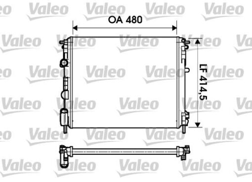 Radyatör Clıo Iı-kng-logan1.5 Dcı-1.6 16v-1.9 Dtı-k4m Ac Mek 480x414.5x23 - 7700428082