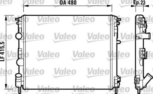Radyatör Clıo Iı-kng -logan-solenza-1.5dci-1.4-1.6 16v-1.9dtı Ac Mek 480x414.5x34 - 8200343476-6001545765-8200033831