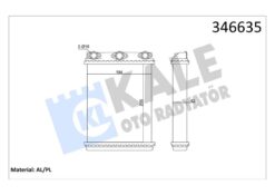 Kalorıfer Radyatoru Mercedes W124 S124 C124 - A0028355501