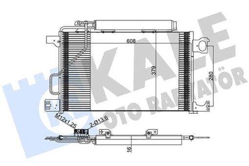 Klıma Radyatoru Mercedes W203 Cl203 S203 C209 A209 - A2035000854