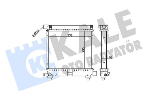 Motor Su Radyatoru Mercedes W201 W124 S124 Klımasız / Manuel Sanzıman - A2015007603