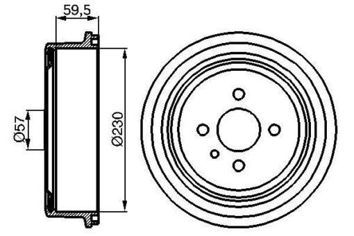 Arka Fren Kampanası Combo B 1.2.1.4i.1.7d 94-01 Ascona A-b-c-kadett - 568056-568038-90135264-92014927