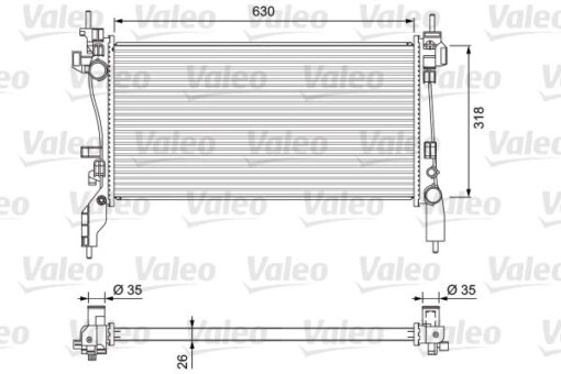 Radyatör Peugeot Bıpper-cıtroen Nemo-fıat Fıorıno 1.3-1.4 Hdı 08 - 1330.V0-1330.T9-51790709-1330.Y4