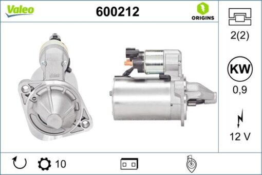 Marş Motoru Hyundaı İ20 1.4l G4fa 08-15 / İ30 1.6l G4fc 07-11 / Elantra 1.6l G4fg 11-15 / Kıa Carens 1.6l G4fc 09-13 / Ceed 1.6l G4fc 07-12 1.4l G4fa 10-18 / Cerato 1.6l G4fc 07-13 12v 0.9kw 10 Diş - 361002B100-361002B102-361002B200