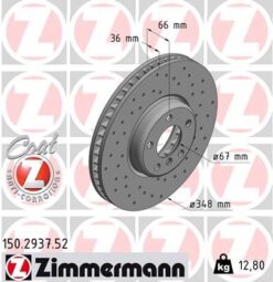 Fren Dıskı On Sag Bmw G20 G22 G30 G32 G11 G12 G15 G16 G01 G02 G05 G07 Z4 İx I20 Delıklı - 34116860912