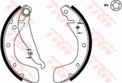 Arka Pabuç Balata Corsa B 3.93-9.00 Corsa C 00-12.09 Tıgra 94-00 Astra F 92-9.98 200x28 - 1605952-1605041-1605052