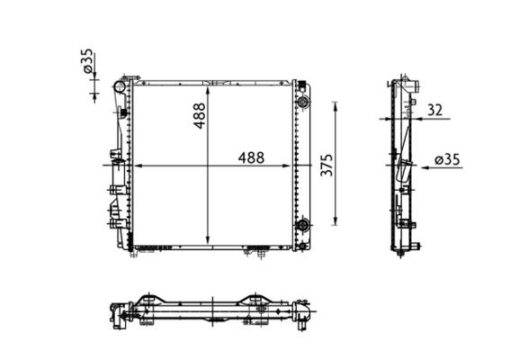 Motor Su Radyatoru Mercedes S-class M103 W126 85 91 - A1265004103