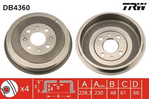 Arka Kampana Corsa D 07 Corsa E 14 Adam 13 Punto-grande Punto 05 274x228x61x48x4dl 14 İnç 51901444-51901443-55703043 - 55704058-568000-55701380-568270
