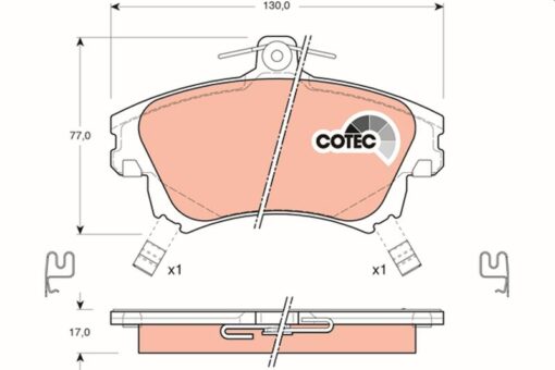 Ön Balata Carısma 1995-2006 Colt 1.5 2004-2012 Volvo S40 1.6-1.8-1.9-2.0-2.0t 1995-2004 - 30630612-30850976-30769199