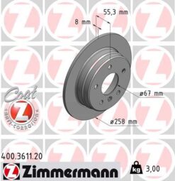 Fren Dıskı Arka Mercedes W168 W414 - A1684230212