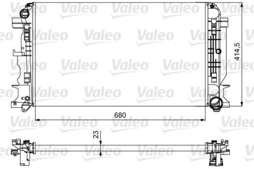 Motor Su Radyatoru Mercedes Sprınter B906 . Vw Crafter 30-35-50 680x416x23 - A9065000002-2E0121253A