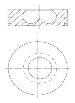 Motor Piston Segman 0.40 Ducato-master-movano-boxer 2.8 Td 94.80 3x2x2.5 - 99477111-500340853