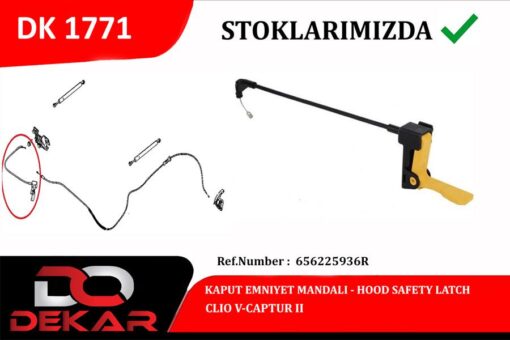 Kaput Emnıyet Mandalı Clıo V-captur Iı - 656225936R