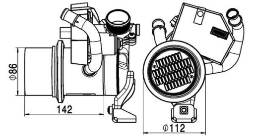 Egsoz Geri Dönüş Soğutucusu Passat Jetta 13 - 04L131512D-04L131512BH-04L131512BQ