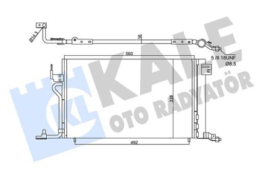 Klima Radyatörü Kondenseri P306 Iı 97-01 Berlıngo 97 Partner 97 Xsara 97-00 1.4-1.6-1.8 568 X341x16 Al/al - 6455.AV-6455.V9-6455.R0-6455.Q9