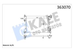 Brazıng Versiyonu Kl351280 Fıat Doblo 152.263 - Opel Combo - Alf Romeo Mıto 10 Ac/nac Mt Me Kanik 540x416x24 Su Radyatörü - 1300330-1300347-50512102