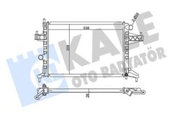 Su Radyatörü Opel Corsa C 1.4 1.8 00 Combo 1.6 1.6cng 01 Tıgra 1.8 04 Mt Ac Nac Brazıng 538x358x26 95513833-9196689 - 24445163-9201956-1300237-1300333