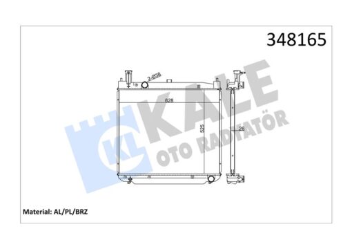 Radyatör Al/pl/brz Hıace Iıı-hıace Iv-hıace V Mt - 1640030110-1640030240