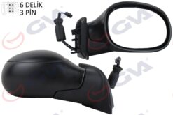 Dış Dikiz Aynası Sağ C3 02 Elektrikli Isıtmalı Konveks 3 Fiş Vm-501er - 8149.FK