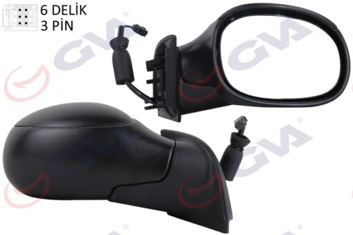 Dış Dikiz Aynası Sağ C3 02 Elektrikli Isıtmalı Konveks 3 Fiş Vm-501er - 8149.FK