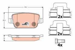 Arka Fren Balatası Mondeo Iv Ca2 07 14 S-max 09 06 S-max 09 Kuga I 08 12 Galaxy Iıı 06 Volvo S80 Iı 06 S80 07 V70 06 V70 07 Xc70 06 Freelander 2 2.2 - ME6G9J2M008GA-30794553-LR003657