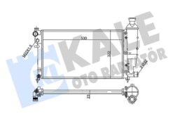 Radyatör Al/mknk Saxo 01 -peugeot 106 Iı 1.1-1.4-1.6 95 - 1301.HX-1301.SX-1301.SY-1301.SZ