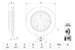 Fren Diski Arka Grand Cherokee Iv 13 - 68035022AB-68035022AC-68035022AD