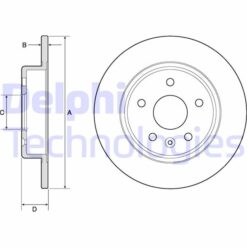 Arka Fren Aynası Astra K 15 264x60x5dl Dolu - 13509119-13514612-13597355
