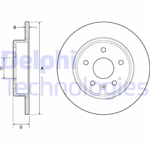 Arka Fren Aynası Astra K 15 264x60x5dl Dolu - 13509119-13514612-13597355