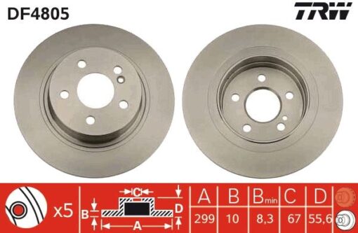Fren Dıskı Arka Mercedes W204 S204 C204 C207 A207 - A2044231512