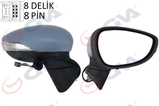 Dış Dikiz Aynası Sağ Fıesta 08 Elektrikli Isıtmalı Katlanır Sinyalli 8 Fiş Vm-6313ebr - CIBB17682DB-1542155-1753802