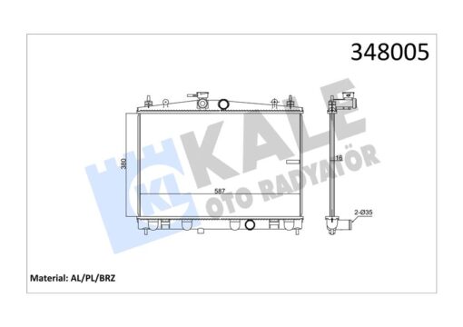 Radyatör Al/pl/brz Cube-juke Mt - 214101FD0A-21410BA60A-21410EE000
