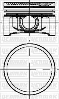 Piston Sekman Std 69.00 Mm Twng-clıo Iı-clıo Iıı 1.2 75ps Benzinli 93-09 D4f 740 - 7701475781