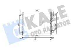 Kondenser Al/pl/brz Aveo-kalos - 96469288-96539632-96834082