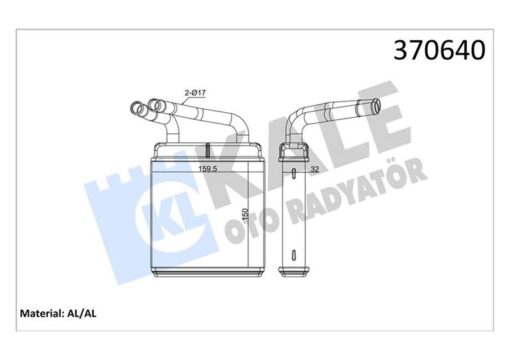 Kalorifer Radyatörü Mıtsubıshı L300 2.5l 4d56 01-06 - Aleminyum - MB360948