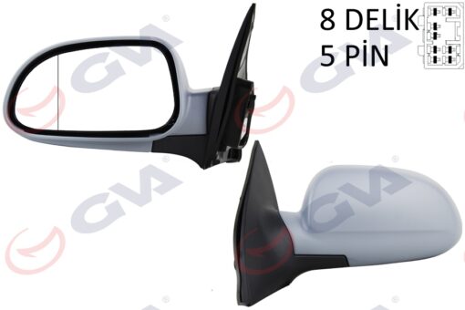 Dış Dikiz Aynası Sol Lacetti 05 Elektrikli Isıtmalı Astarlı Asferik 5 Fiş Vm-395ehpal - 96546791