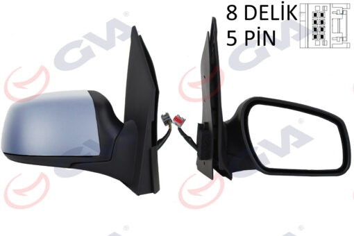 Dış Dikiz Aynası Sağ Fıesta 05 08 Elektrikli Isıtmalı Astarlı Konveks 5 Fiş Vm-6312ehpr - 6S6117682AE-1444260