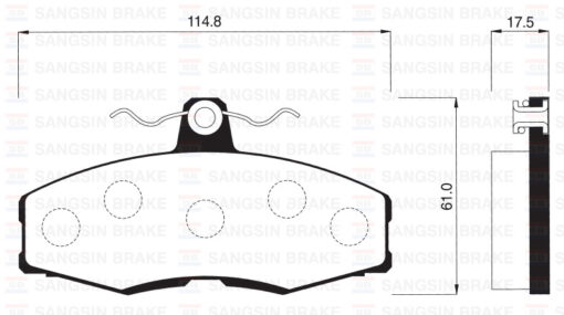 Ön Fren Balata Skoda Favorıt 1.3l 88-97 / Ford Sıerra 1.3l 1.6l 2.0l 86-93 - 6166950-6174784-115430280