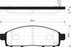 Ön Fren Balata Mıtsubıshı L200 2.5l Dı-d Cr 4x2 4x4 Ka4t Kb4t 07-10 - 4605A198-4605A284-WVA24529