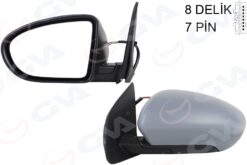 Dış Dikiz Aynası Sol Qashqaı 09 Elektrikli Isıtmalı Katlanır Astarlı Konveks 7 Fiş Vm-4011ebhl - 96302JD84A