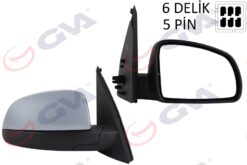 Dış Dikiz Aynası Sağ Merıva A 03 Elektrikli Isıtmalı Astarlı Konveks 5 Fiş Vm-331ehpr - 6428174-13148955