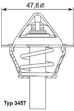 Termostat 90 C Mercedes M271 Kompressor W203 S203 Cl203 W204 S204 C209 A209 W211 S211 W212 R171 - A2712000015